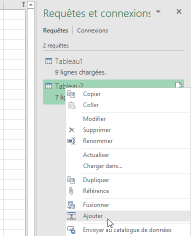 tableaux power query